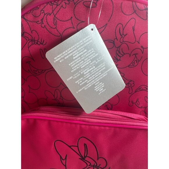 Disney Minnie Mouse Pink Backpack For Kids NWT 16”x11”x4” - Picture 3 of 5